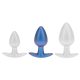 Metál análplug – prémium kék, 6,5 x 3,3 cm