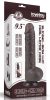 Prémium fekete bőrhatású dildo – 18 x 4,7 cm