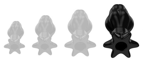 Starass Black XL – prémium tágító dugó 12 x 7 cm