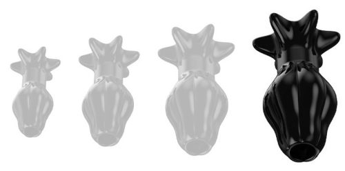 Starass Black XL – prémium tágító dugó 12 x 7 cm