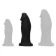 Fukiz M – prémium, 24 cm-es vibráló dildo