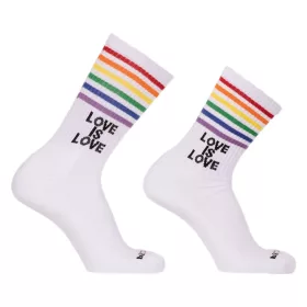 Love Is Love fehér sportzokni