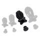 Tunnel plug kaktusz sapkával 9,5x5,8 cm