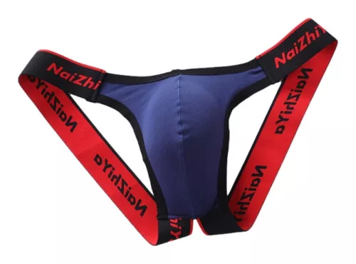 Justic Navy Blue – prémium férfi jockstrap