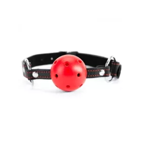   Szíves Szájpecek Légáteresztő Pu Bőr 4,5 cm piros-fekete