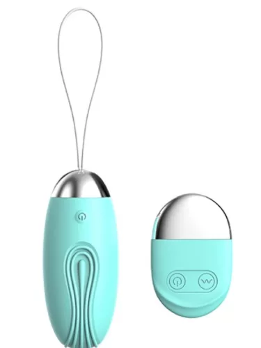 Távirányítós vibrációs tojás 10 mód 7,9 cm miętazöld