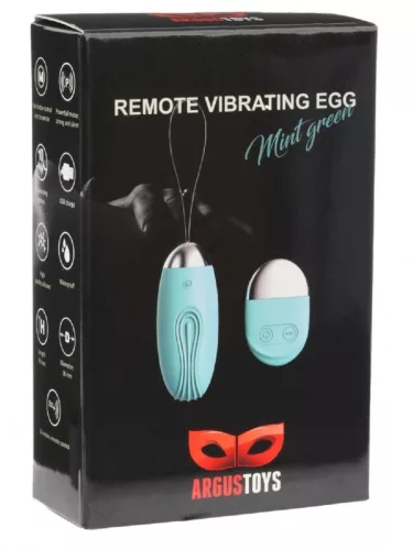 Távirányítós vibrációs tojás 10 mód 7,9 cm miętazöld