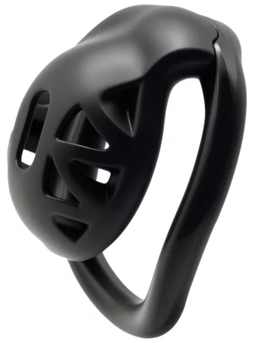 ZeroDick Péniszketrec ABS műanyag perforált integrált zárral fekete 3,5x3,3 cm