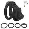 Hiptam Férfi ketrec lockkal 7 x 3,2 cm fekete ABS