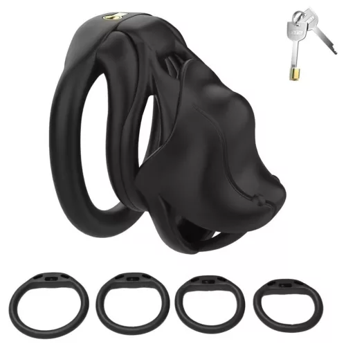 Hiptam Férfi ketrec lockkal 7 x 3,2 cm fekete ABS