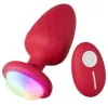 Anal plug Rezgő, 12 mód, USB-töltés 8,5 cm rózsaszín