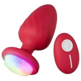 Anal plug Rezgő, 12 mód, USB-töltés 8,5 cm rózsaszín