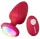 Anal plug Rezgő, 12 mód, USB-töltés 8,5 cm rózsaszín