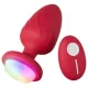 Anal plug Rezgő, 12 mód, USB-töltés 8,5 cm rózsaszín