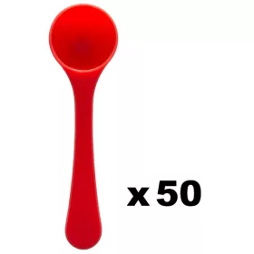 Piros evőkanál csomag - 50 db, 6g adagolt mennyiség