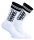 Sneak King – prémium fehér-fekete zokni