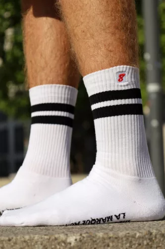 Retro Sk8erboy – fehér zoknik prémium stílusban