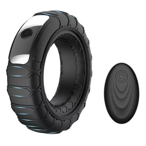Tirering Péniszgyűrű Vibráló, texturált, vízálló 40 mm szilikon