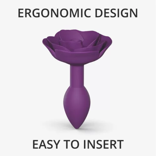 Open Roses Anál plug Ergonomikus, szilikon, vízálló S lila