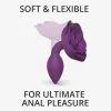 Open Roses Anál plug Ergonomikus, szilikon, vízálló S lila