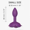 Open Roses Anál plug Ergonomikus, szilikon, vízálló S lila