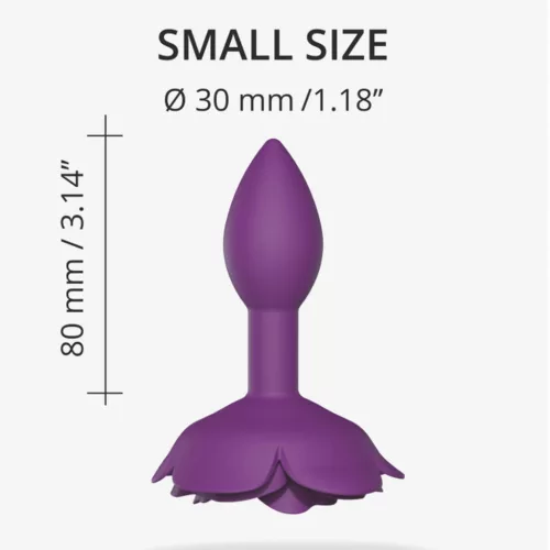 Open Roses Anál plug Ergonomikus, szilikon, vízálló S lila
