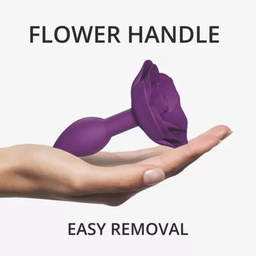 Open Roses Anál plug Ergonomikus, szilikon, vízálló S lila