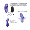 Dreamer Vibrátor Flapping mozgások, 5 mód, 8 fokozat, távirányítós, vízálló, szilikon fekete