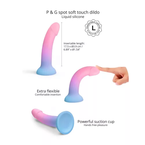 Dildolls Dildó Ívelt forma, tapadókorongos M 14,8 cm több színben