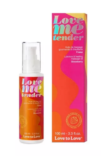 Love Me Tender Masszázsolaj (eper, 100 ml)