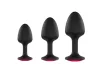 Marc Dorcel Anál plug belső mozgó golyóval 7,9 cm piros kristály