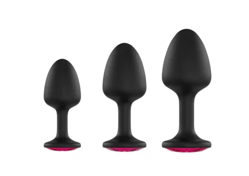 Marc Dorcel Anál plug belső mozgó golyóval 7,9 cm piros kristály