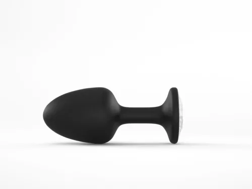 Marc Dorcel Anál plug belső golyós, 8 cm fehér kristály