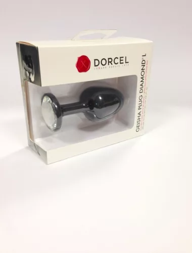 Marc Dorcel Anál plug belső golyós, 8 cm fehér kristály