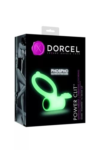 Dorcel Erekciós gyűrű Rezgő, G-pont stimuláló Fényvisszaverő fekete