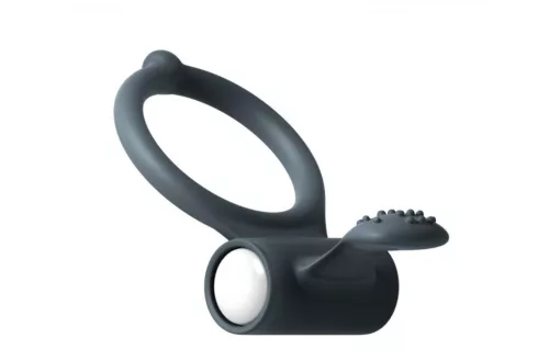 Dorcel Erekciós gyűrű rezgő stimuláló fekete 7 cm