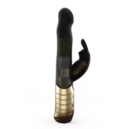 Dorcel Vibrátor Dupla motor, forgó 22 cm fekete-arany