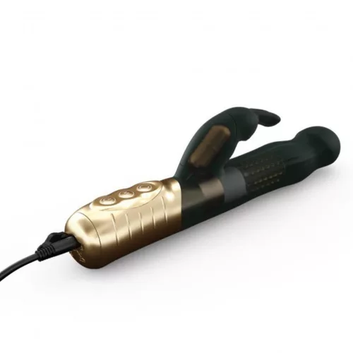 Dorcel Vibrátor Dupla motor, forgó 22 cm fekete-arany