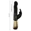 Dorcel Vibrátor Dupla motor, forgó 22 cm fekete-arany