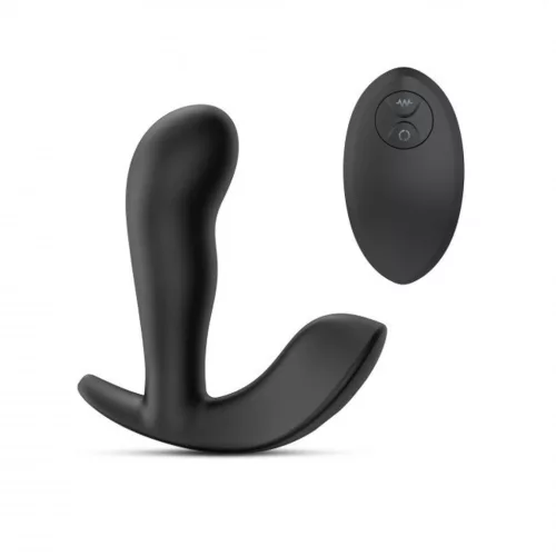 Dorcel vibrátor 10 rezgés, 5 forgó mód zakrzywiony szilikon 11,5 cm fekete