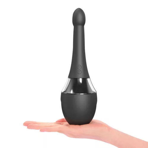 Douche Mate Pro Análdöző vibrációs 200 ml fekete