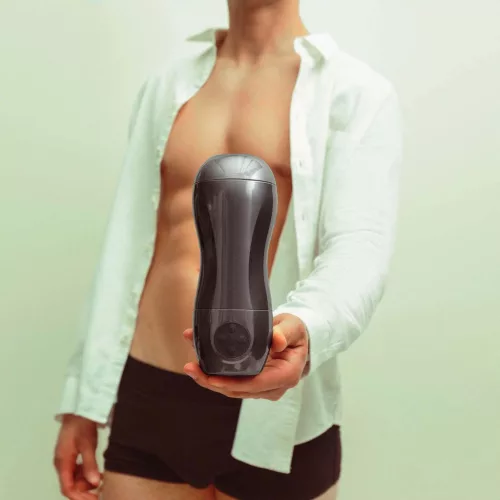 Dorcel Maszturbátor Szívóhatás, Rezgő, 3+1 mód, 10 rezgés 22 cm fekete