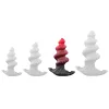 Hadek Anál plug Spirális szilikon 16x7 cm piros