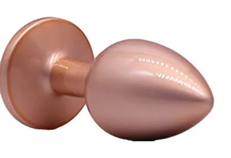 Diamsy Anál plug Kúpos, sima felület 8 cm fekete alumínium
