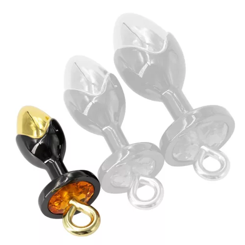 Ringosex Anál plug Ékszeres narancssárga S 6 x 2,7 cm alumínium