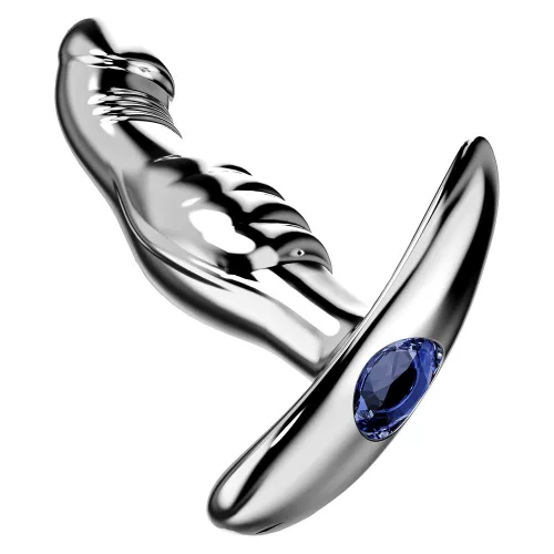 Dickbell Anál plug Texturált, alumínium 7 x 1,9 cm fekete