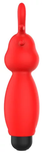 Mini vibrátor szarvas alakú szilikon 7 cm fekete