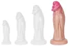 Biglans Dildó Texturált, tapadókorongos 27 cm fekete