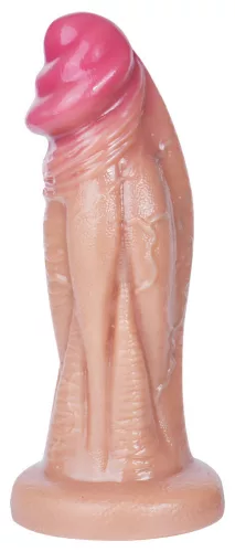 Biglans Dildó Texturált, tapadókorongos 27 cm fekete
