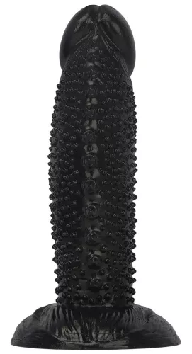 Pirlik Dildó 30 cm hosszú, bordázott felület 9,5 cm széles fekete